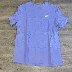 Nike NSW Club Embroidered T-Shirt Size Large L Men's Light Thistle AR4997-570